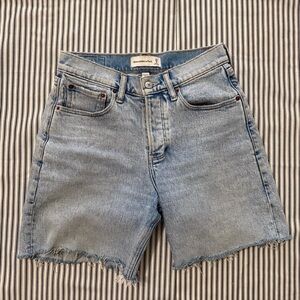 Abercrombie & Fitch Light Blue Jean Shorts 25”